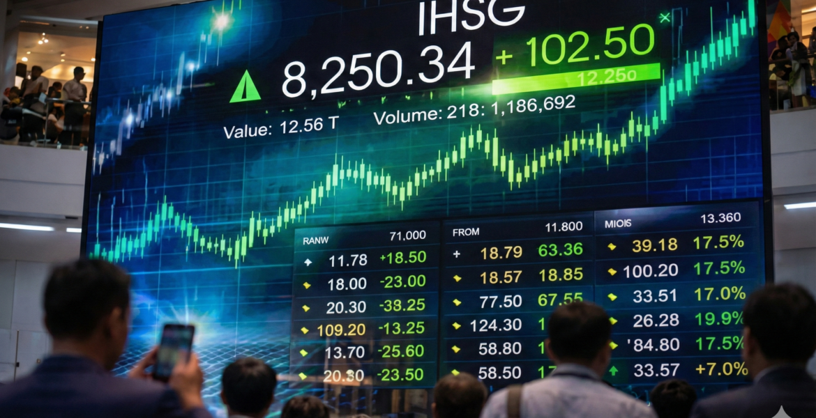 IHSG Start Hijau, Naik 0,38% ke Arah 8.400