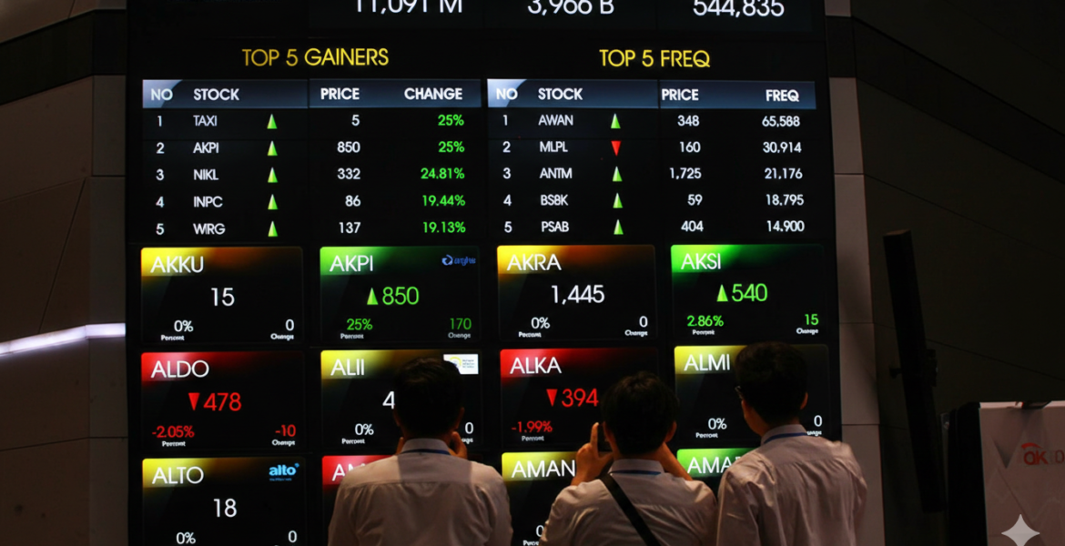 IHSG Terbang 1,6% di Sesi I, Ratusan Saham Ikut Naik