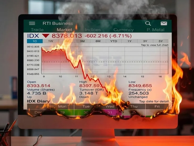 IHSG Anjlok Usai Moody’s Ubah Outlook Kredit RI Jadi Negatif