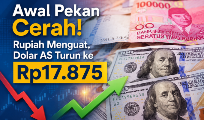 Awal Pekan Cerah! Rupiah Menguat, Dolar AS Turun ke Rp17.875
