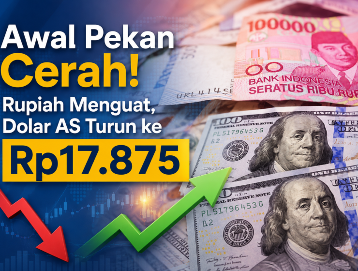 Awal Pekan Cerah! Rupiah Menguat, Dolar AS Turun ke Rp17.875