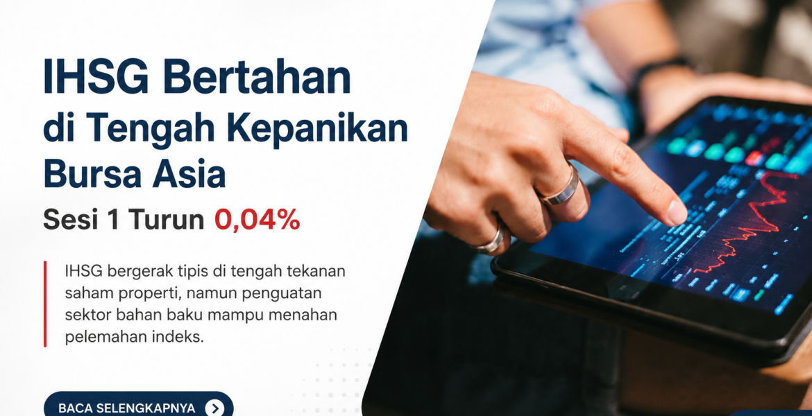 Bursa Asia Lagi Panik, IHSG Tetap Bertahan dan Cuma Turun Tipis 0,04%