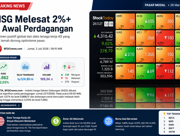 Breaking! IHSG Langsung Ngacir, Dibuka Melesat Lebih dari 2%