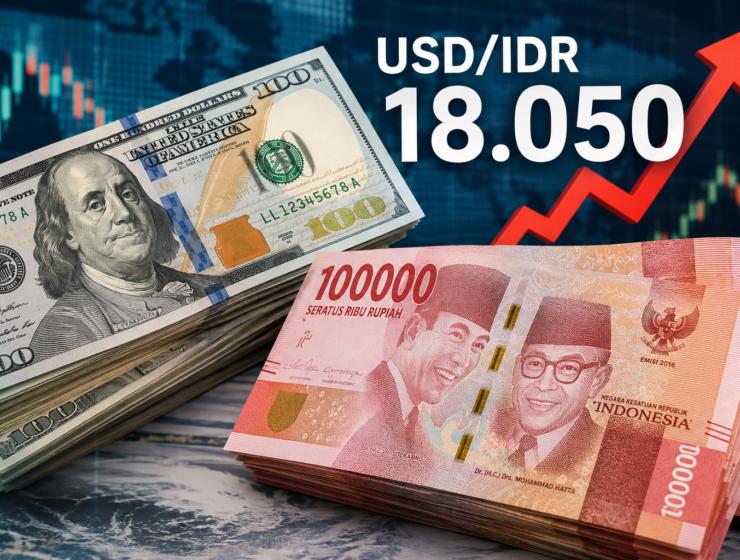 Breaking! Dolar AS Resmi Tembus Rp18.050, Rupiah Makin Tertekan